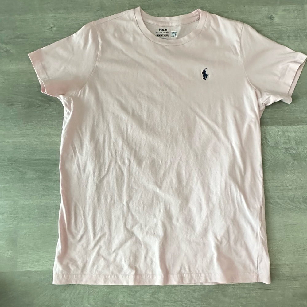 Ralph Lauren Men's Light Pink Short Sleeve Tee